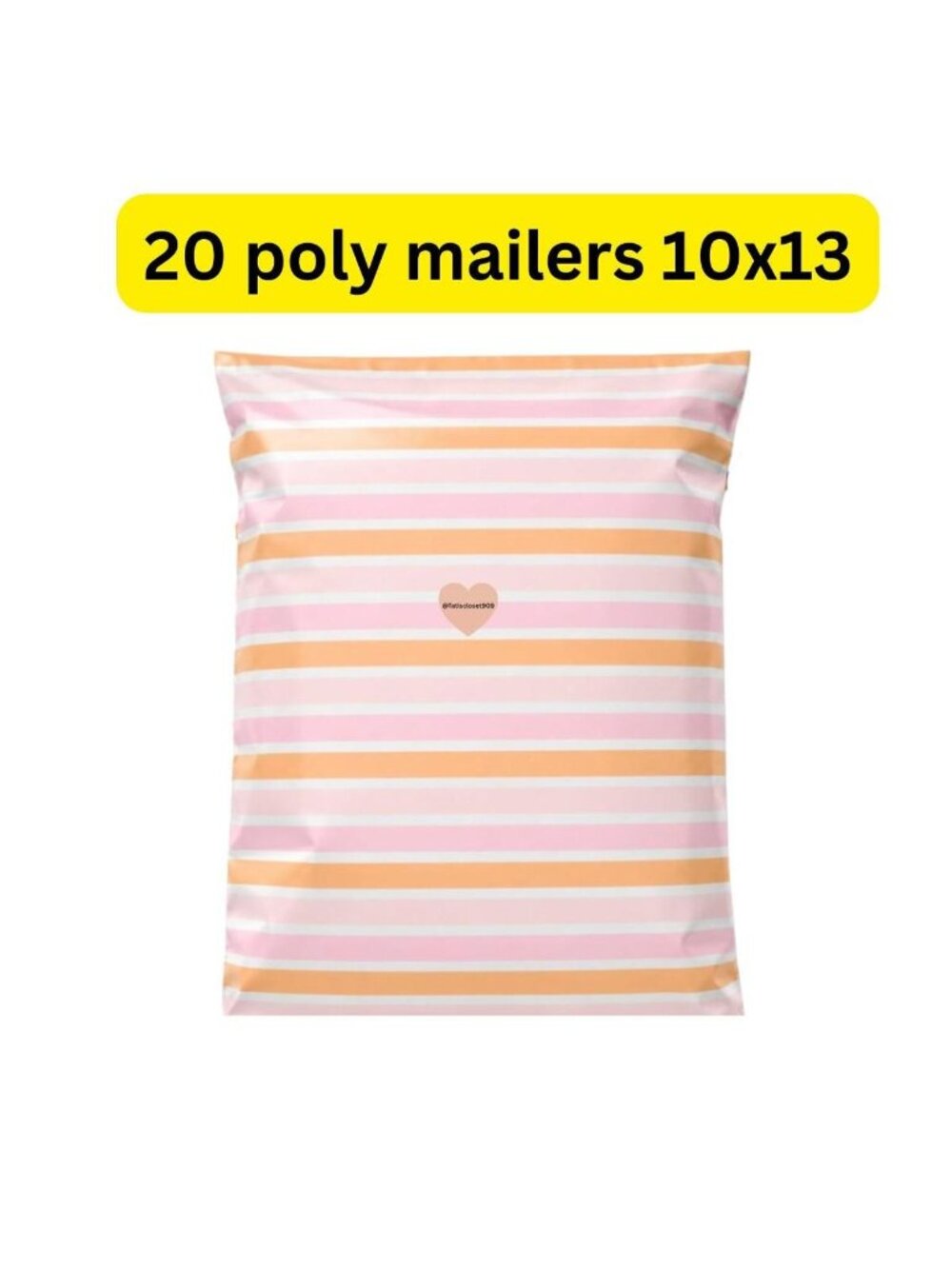 20 Pink Orange Striped